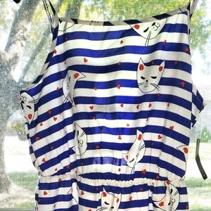 Dress, size Medium, bollywood, cat lovers, cat dress, NWT cat mini dress, party